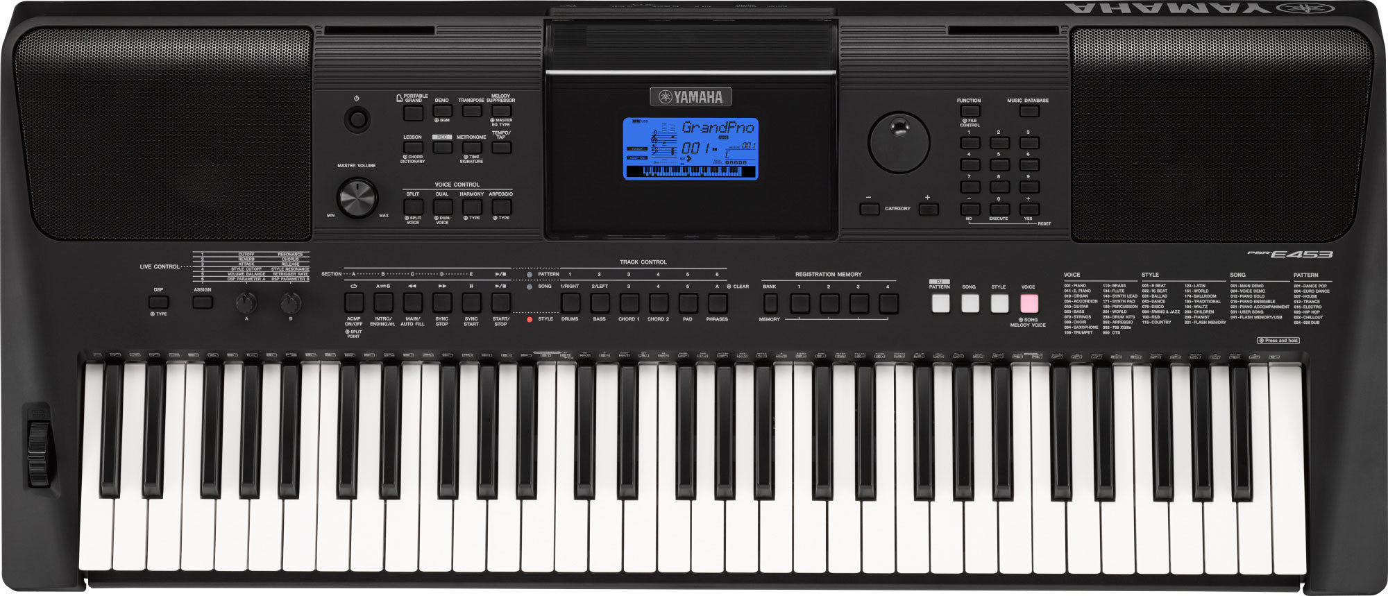 Yamaha PSR-E463 Portable Keyboard Yamaha Portable Keyboards Groove