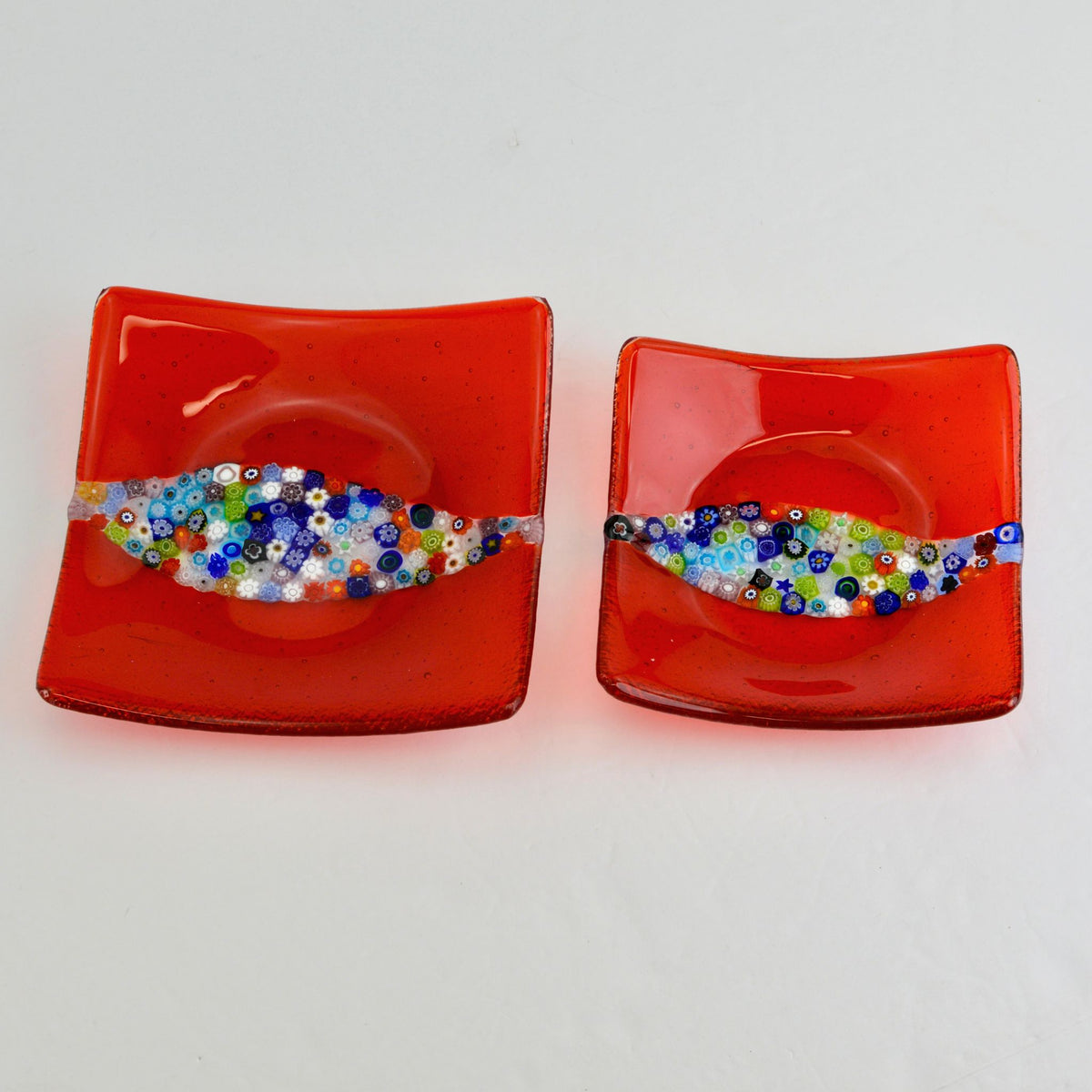 Murano Glass Millefiori Catch-all 6 inch Collina Dish - Color Options