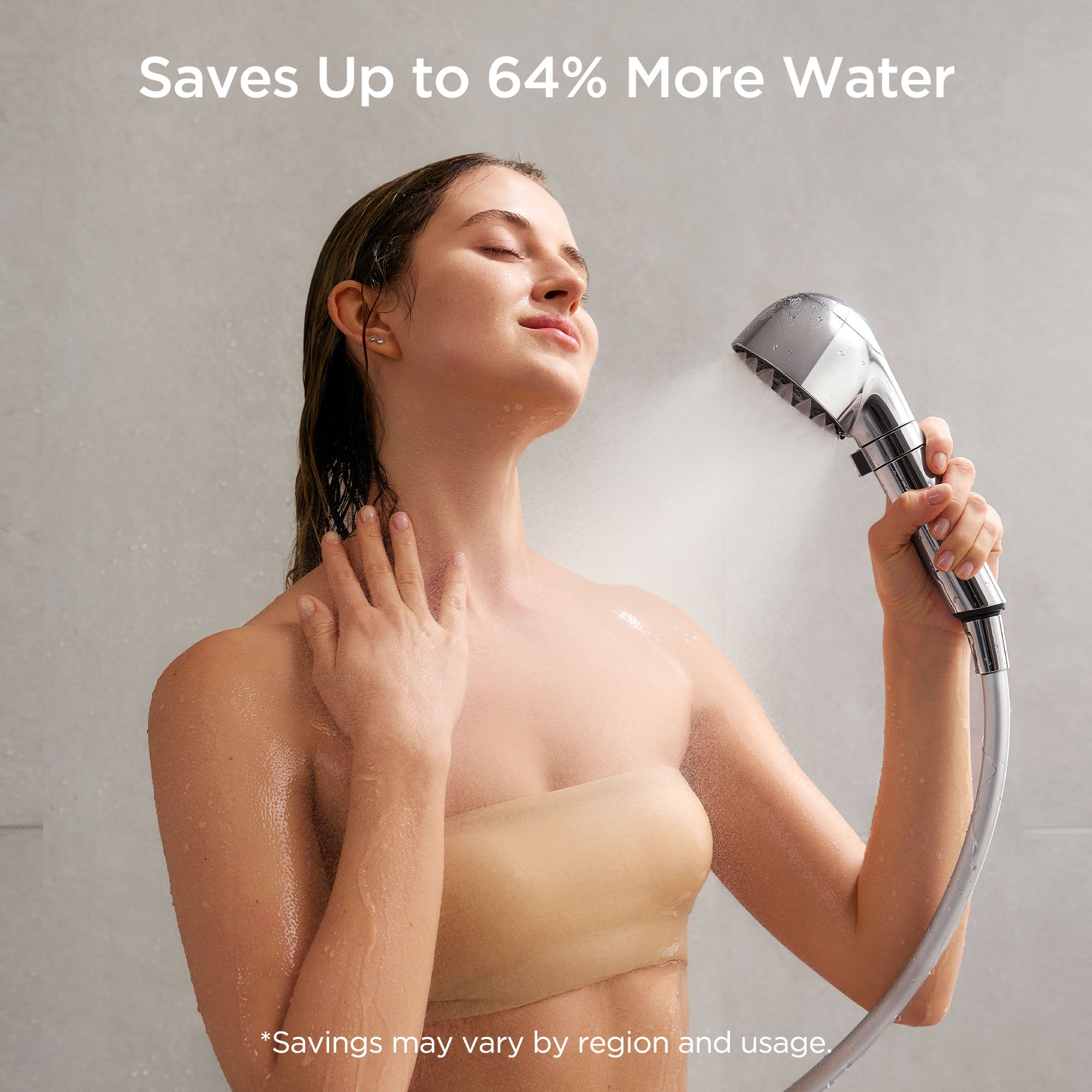 Microbubble EMS Shower Head with Filter for Skin-nurturing Shower