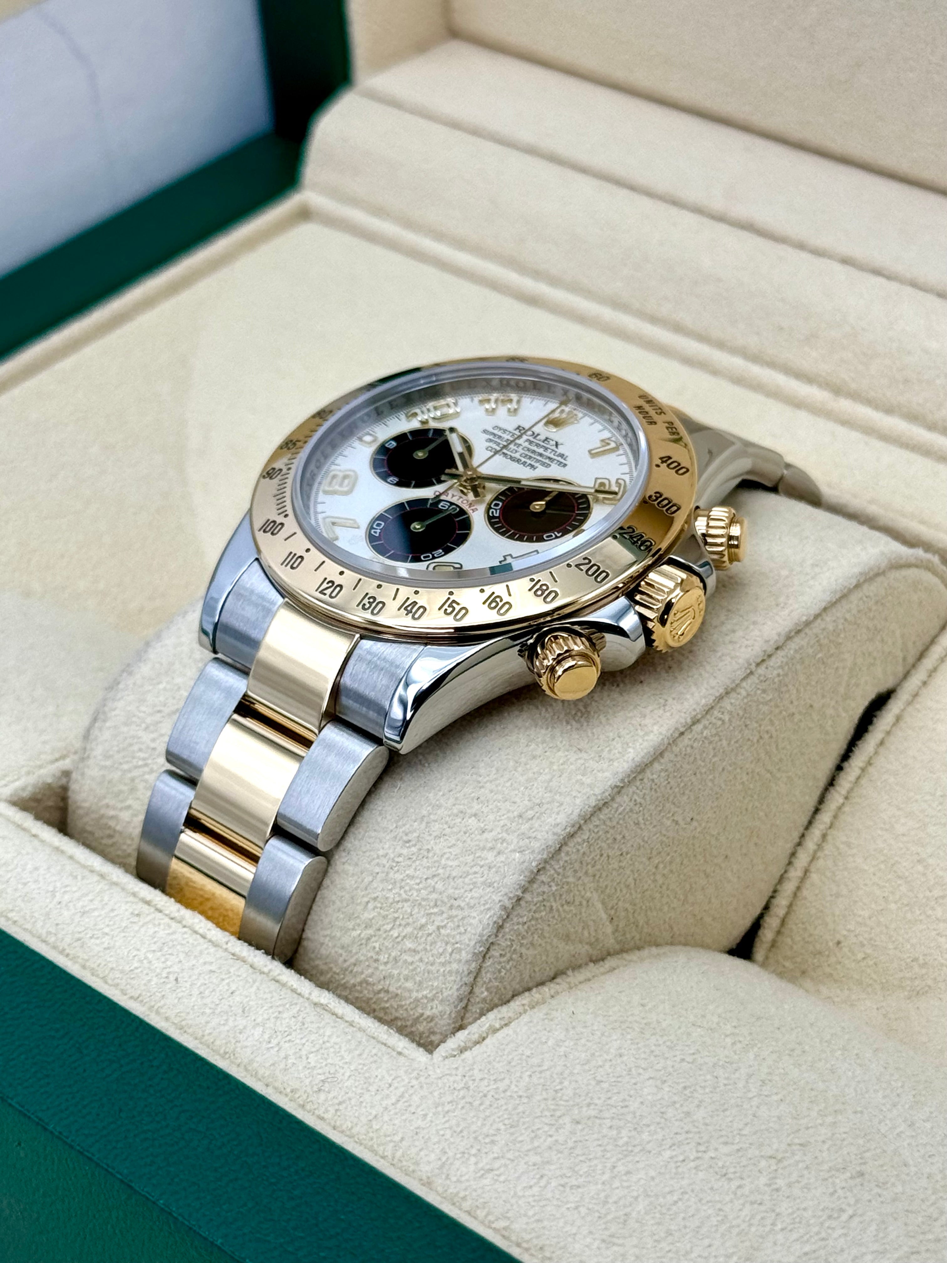 2019 Rolex Daytona 40mm 116523 116523 Panda Arabic Racing Dial