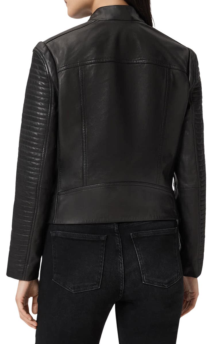 AllSaints Raul Leather Biker Jacket | Nordstrom