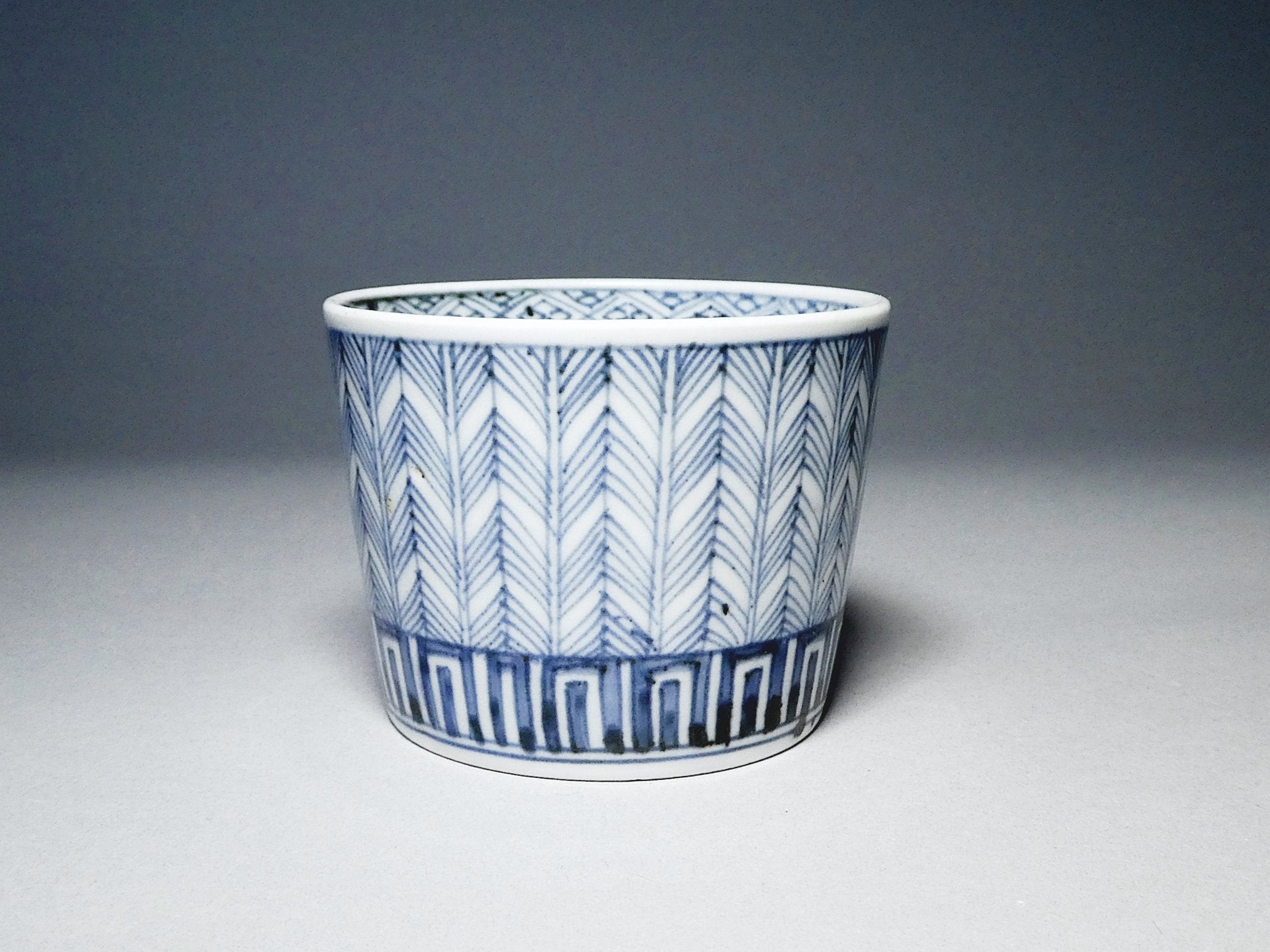 古伊万里 そば猪口 矢羽紋大振蕎麦猪口 – n3curio