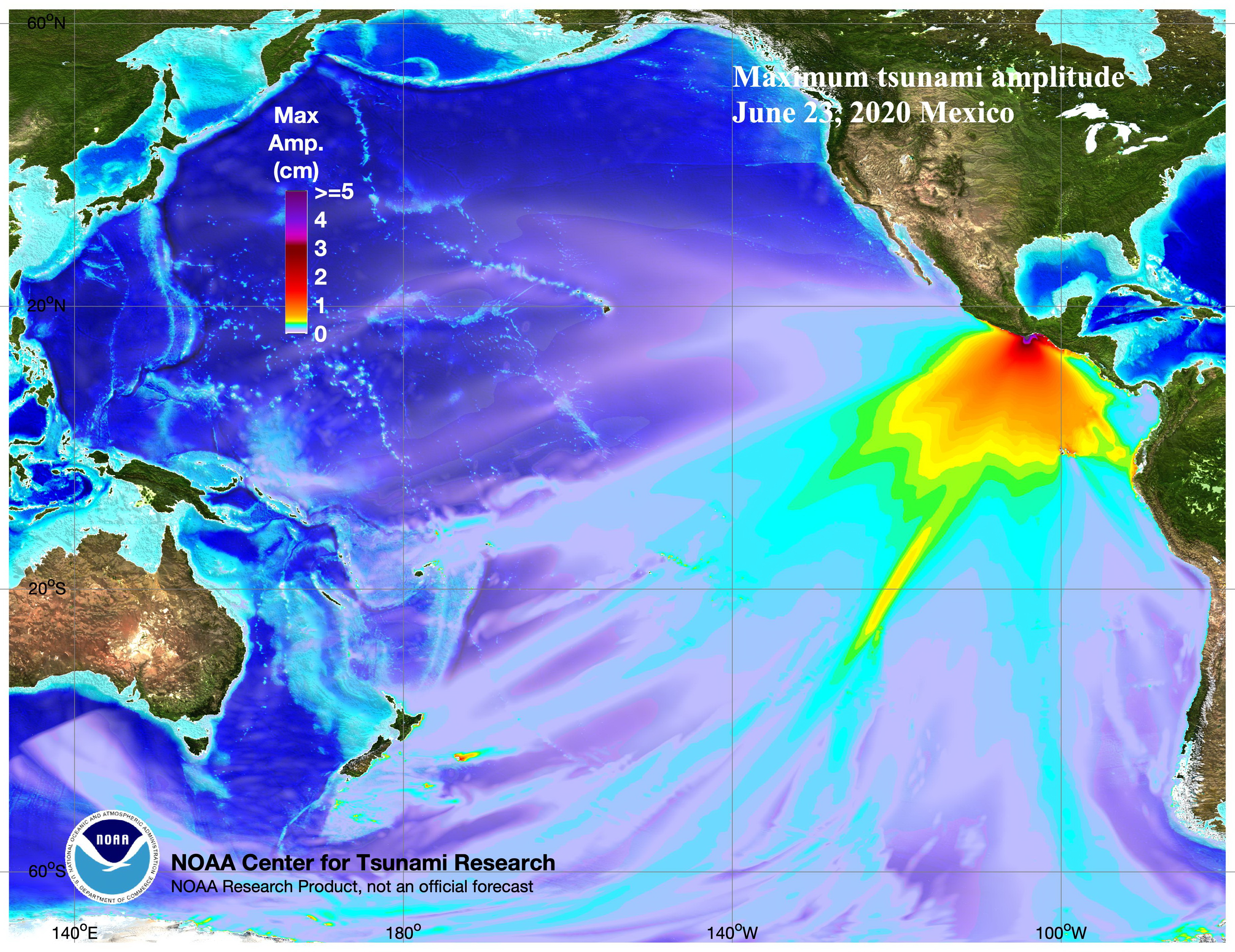 NOAA Center for Tsunami Research - Tsunami Event - June 23, 2020