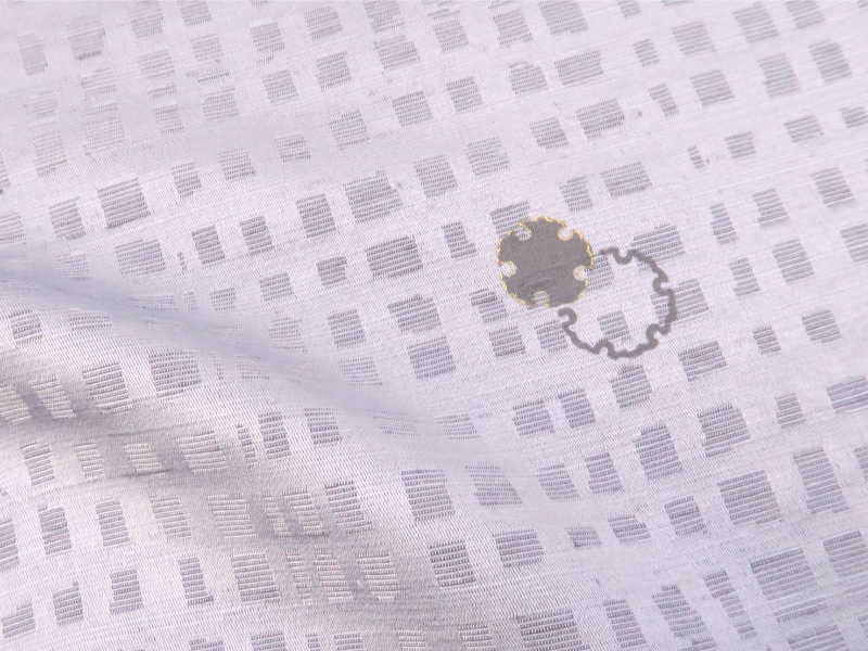 ブルーグレー 飛び柄雪輪 小紋 | たまるや七草着物店