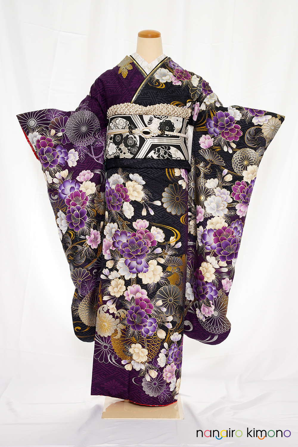 ナナイロキモノWEBショップ / 成人式振袖レンタルフルセット｜紫色