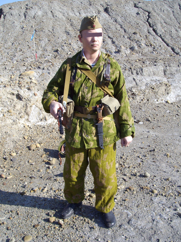 ソ連軍ロシア軍 実物装備 KZS白樺迷彩化学戦対応服 Lサイズ 上下セット