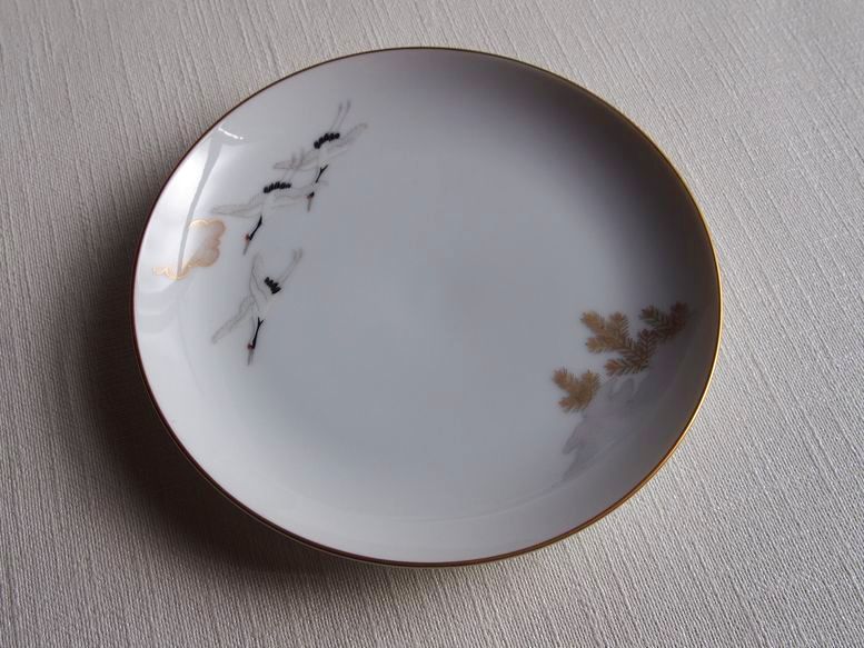 SHOP 偶然と必然の間 深川製磁 銘々皿 鶴 松