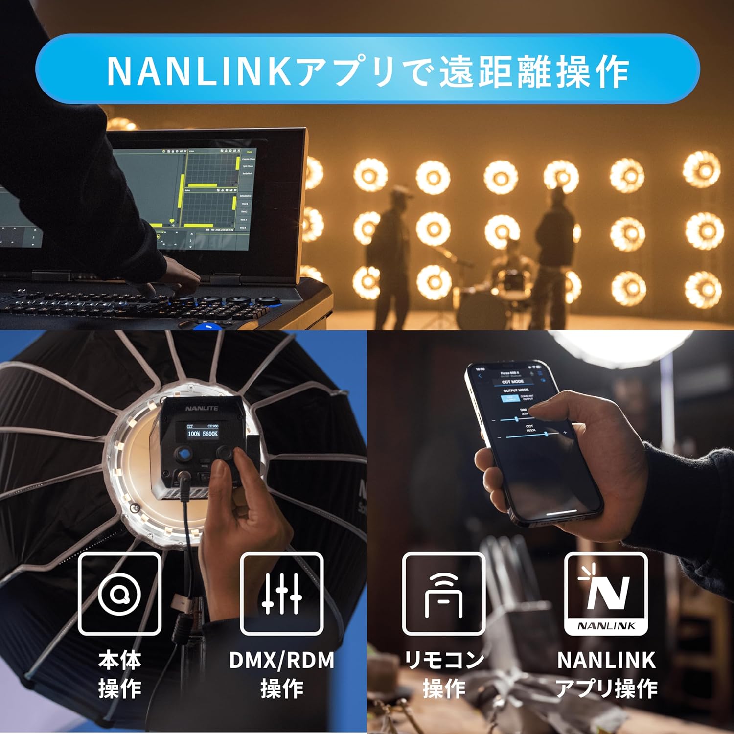 NANLITE Forza 60B II 撮影用ライト スタジオライト LEDライト バイ