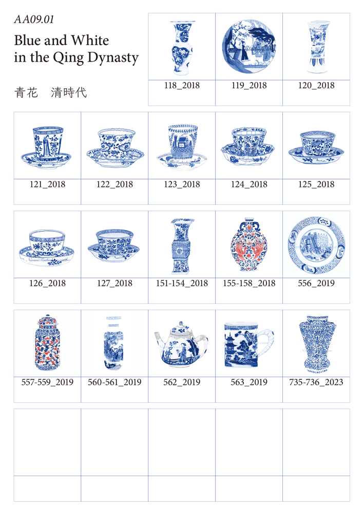 AA09.01 – Blue and White in the Qing Dynasty | 青花 清時代 – NAOMI