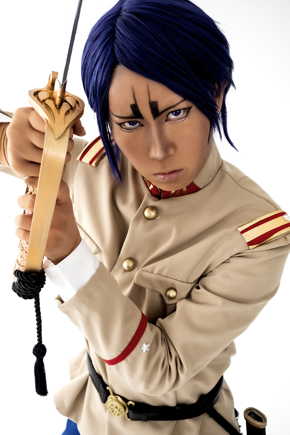 スタジオモノクロームにてゴールデンカムイ【鯉登少尉】コスプレ