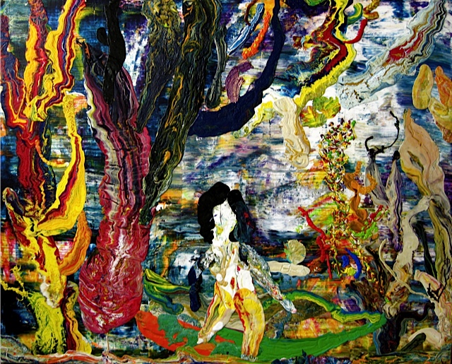 杉田陽平 「風をつかまえて」 2012年制作 油彩画 60号 杉田陽平 「風を