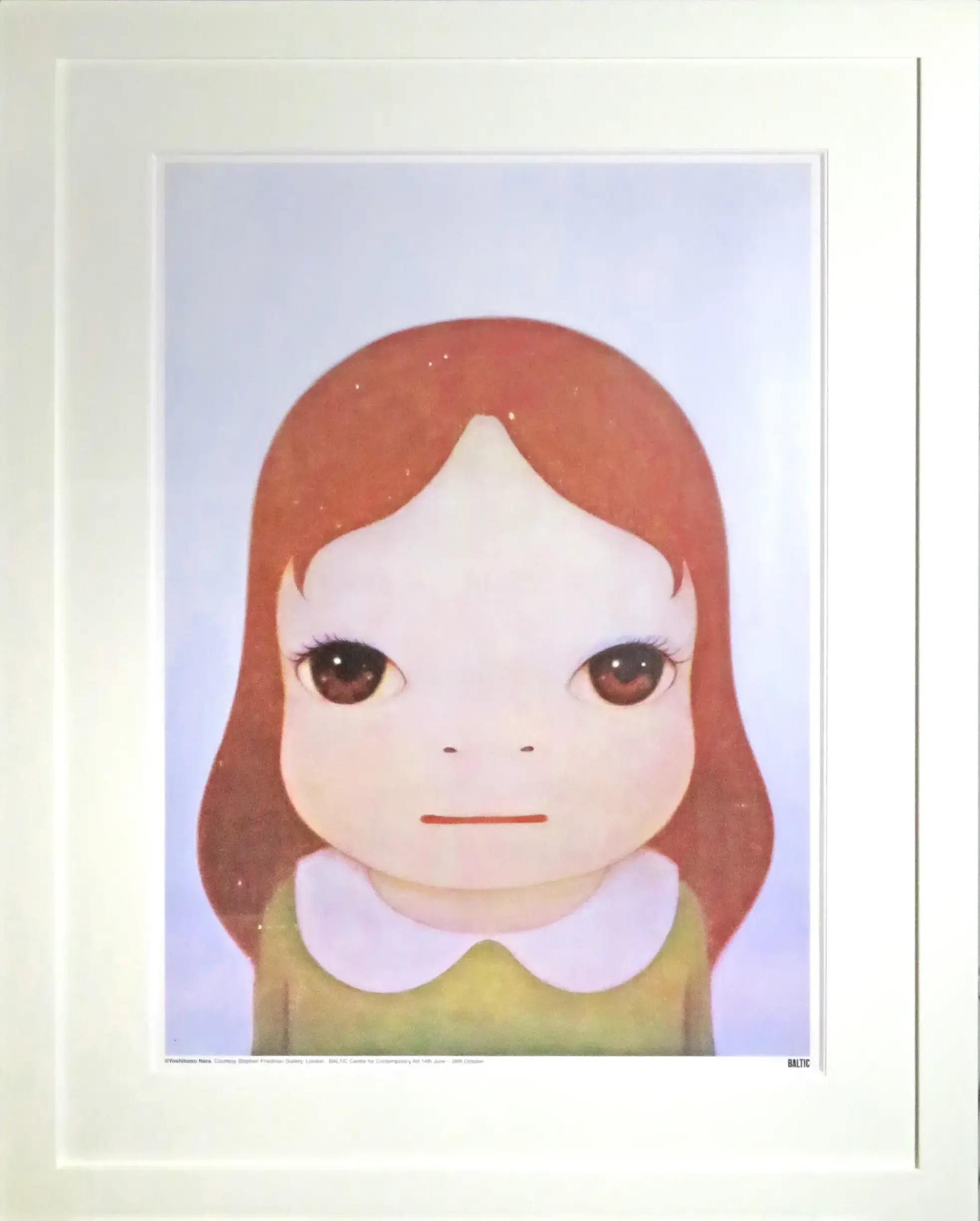 模写 奈良美智 女の子 額付き 模写 奈良美智 女の子 額付き