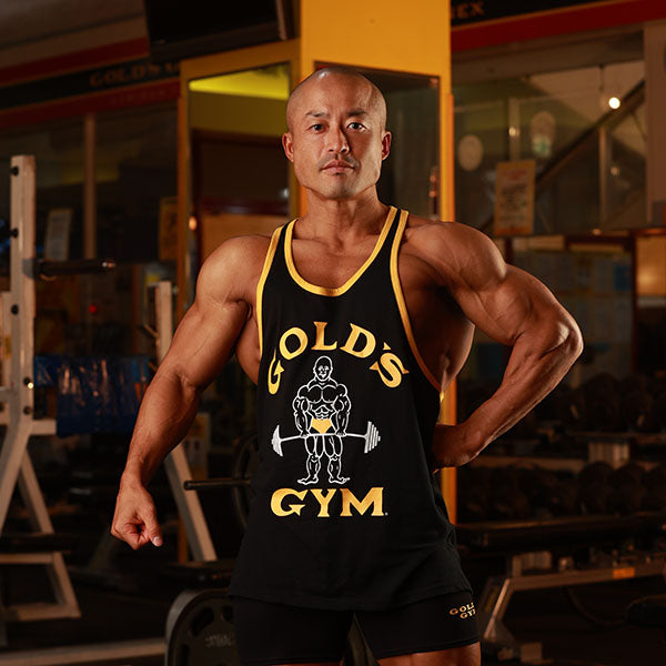 希少】GOLD'S GYM リンガータンクトップ Sゴールドジム ベニス GOLD'S
