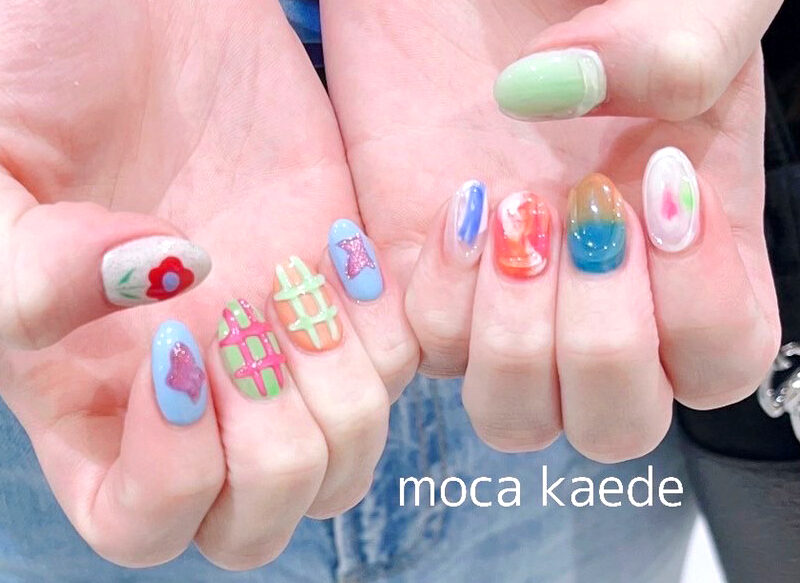 colorful pop | ネイルサロンmoca (モカ) ｜大阪