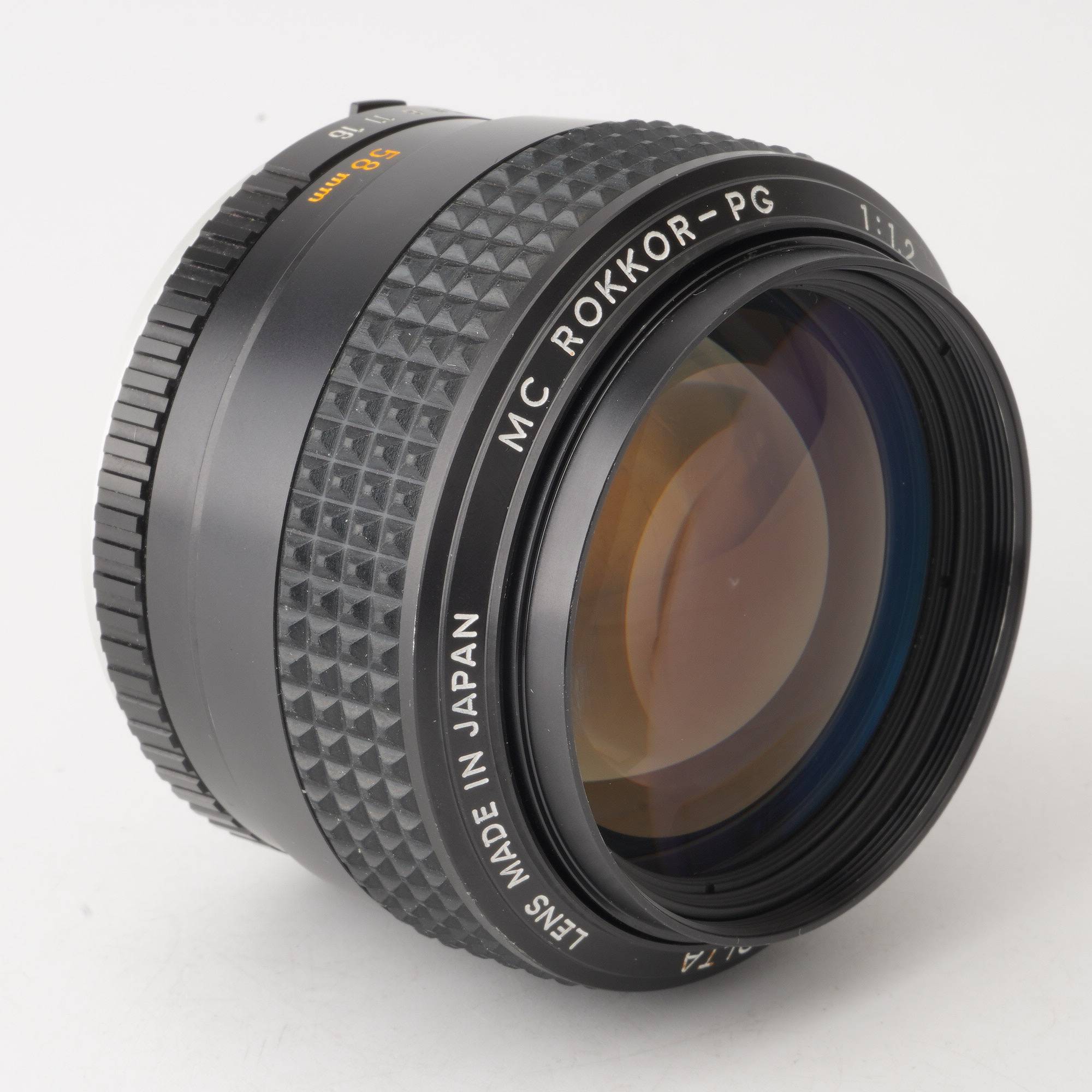 鷹の目】ミノルタ MC-ROKKOR PG 58mm F1.2 前期 460 鷹の目】ミノルタ