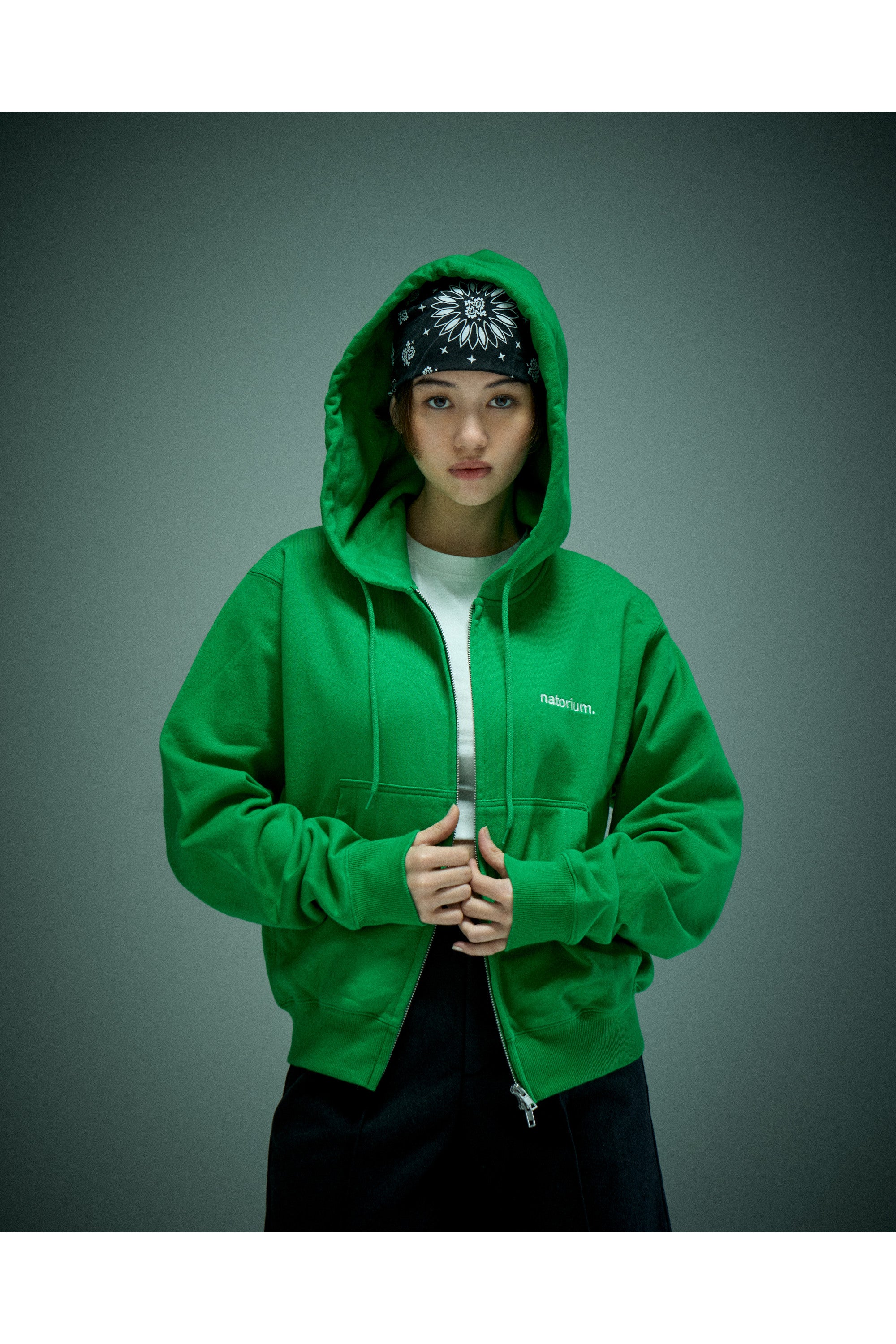natorium zip Hoodie ＜Limited Edition＞ グリーン – なとり natorium
