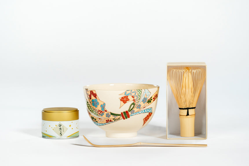 竹茗堂左文】抹茶茶碗4点セット｜【ならわし narawashi】｜送料無料