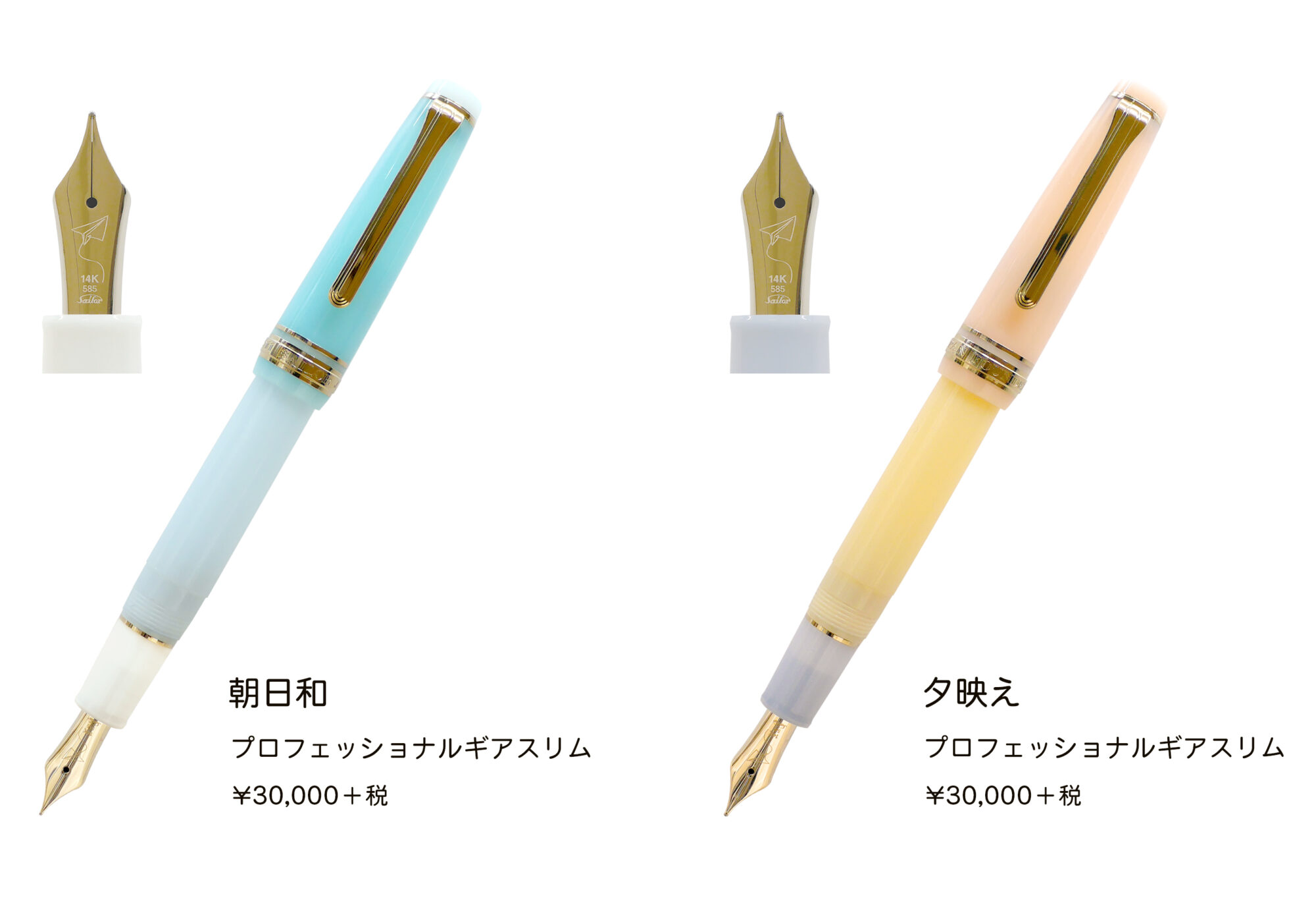 NBCオリジナルNONBLE万年筆 アプリコットピーチティー プラチナ万年筆