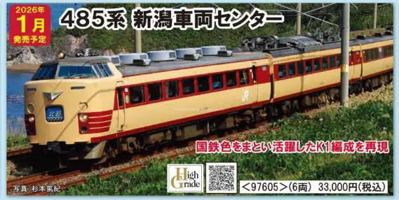 TOMIX JR 485系特急電車(新潟車両センター・K1編成)仕様 92878 JR 485系