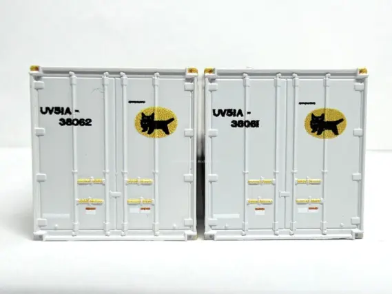 コキ107-1843・UV51A-38000番台 新塗装・ヤマト運輸コンテナが入線しま