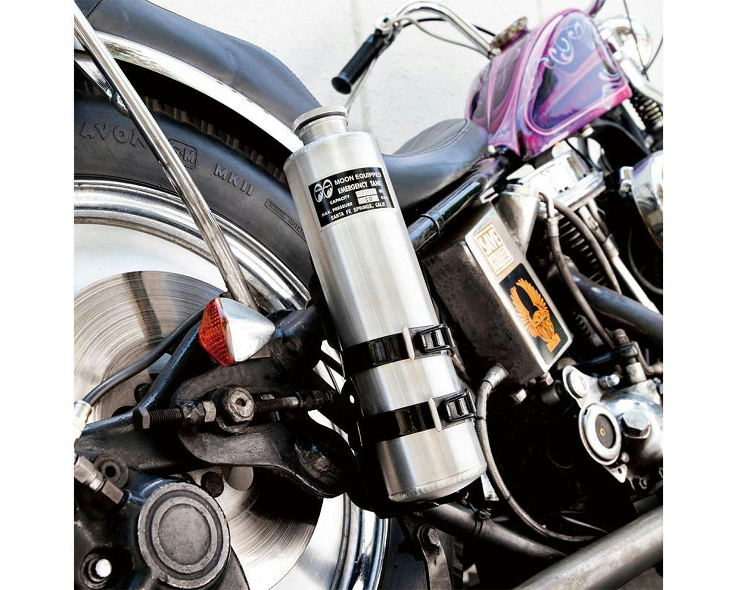 バイク 用 エマージェンシー タンク ステンレス製 携行缶 予備タンク