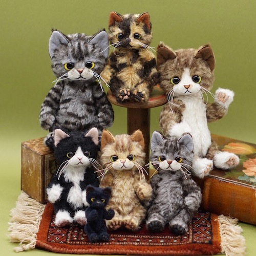 インスタ 作家 ミネット様 ぬいぐるみ ねこ アーティスト ベア