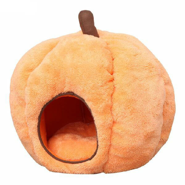 かぼちゃのふわふわ猫ベッド｜ネコモノ帳