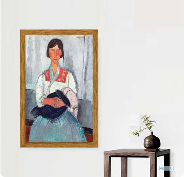 ◇モディニアーニ『 婦人像 』 ◇世界が認める/ PAT承認/ 名画 ◇油彩