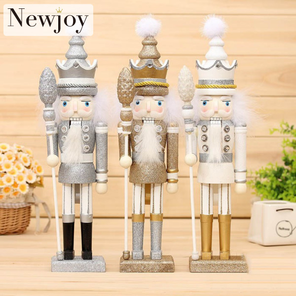 Newjoy / Holiday キラキラ 木製 くるみ割り人形