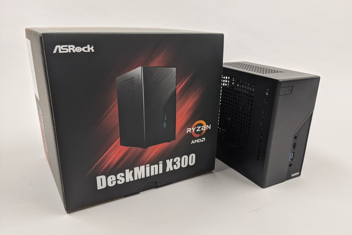 外観美品 ASRock Deskmini A300(メモリCPU付き) DeskMini A300