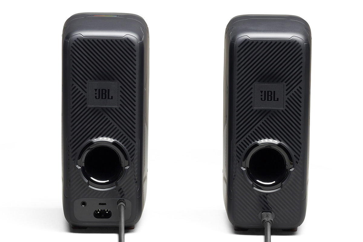 JBLゲーミングスピーカー「Quantum DUO」。スマホでワイヤレス再生も