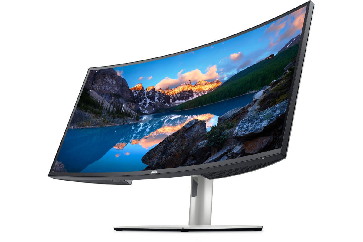 デル、豊富なインタフェースを揃えた34インチ曲面ワイドディスプレイ