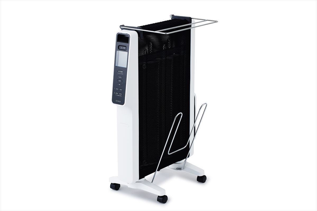 シロカ、出力を自動で調節する「節電モード」付き遠赤軽量ヒーター