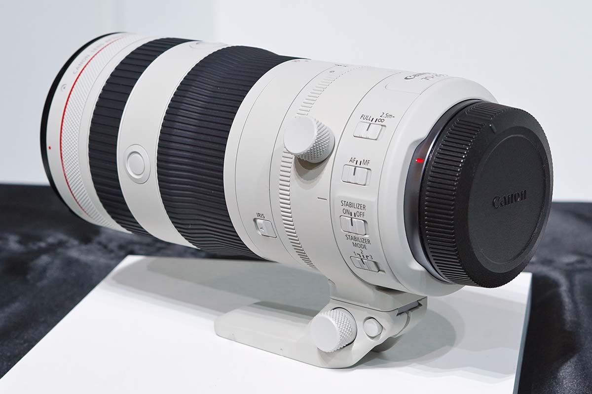 キヤノン、ズームしても全長が変わらないF2.8望遠ズーム「RF70-200mm