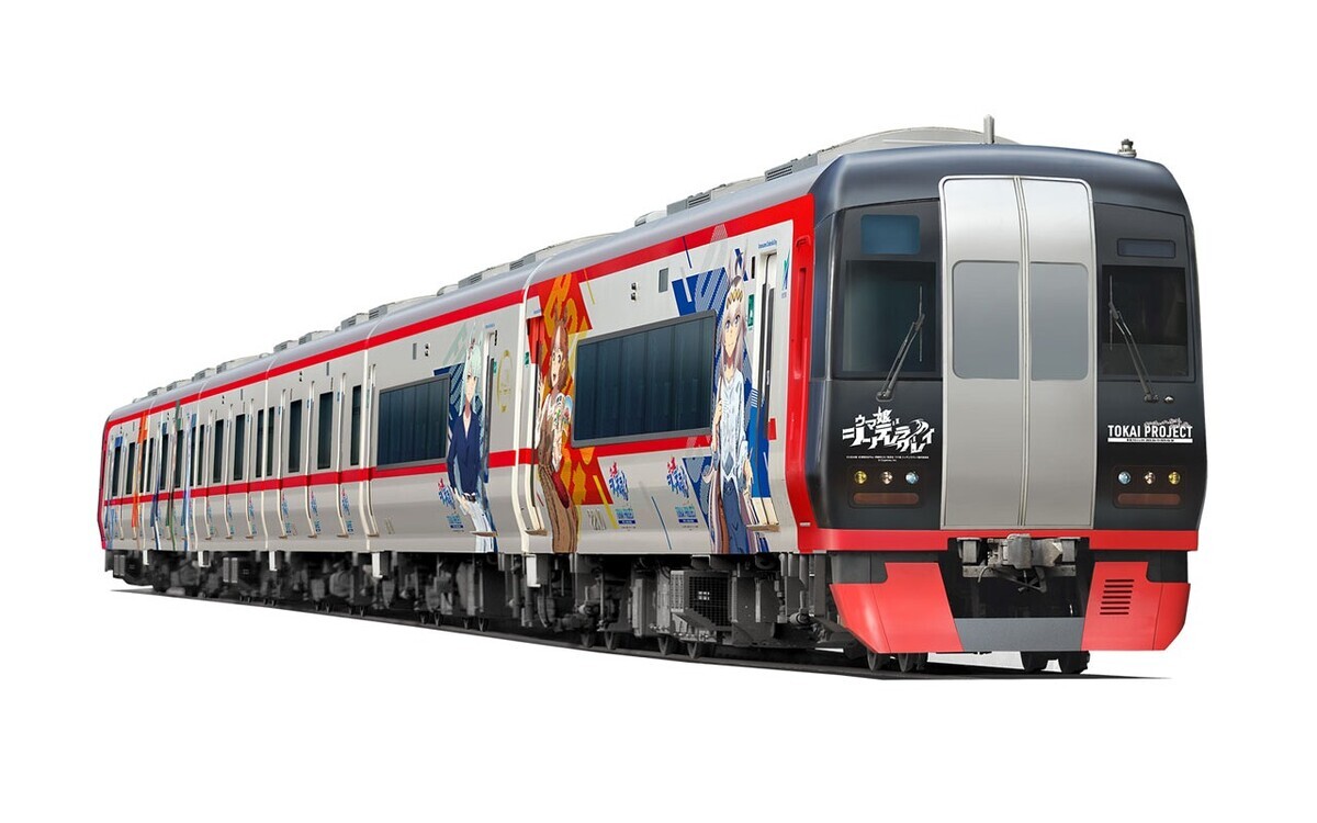 名鉄『ウマ娘』ラッピング電車、オグリキャップ役の声優が出発式に