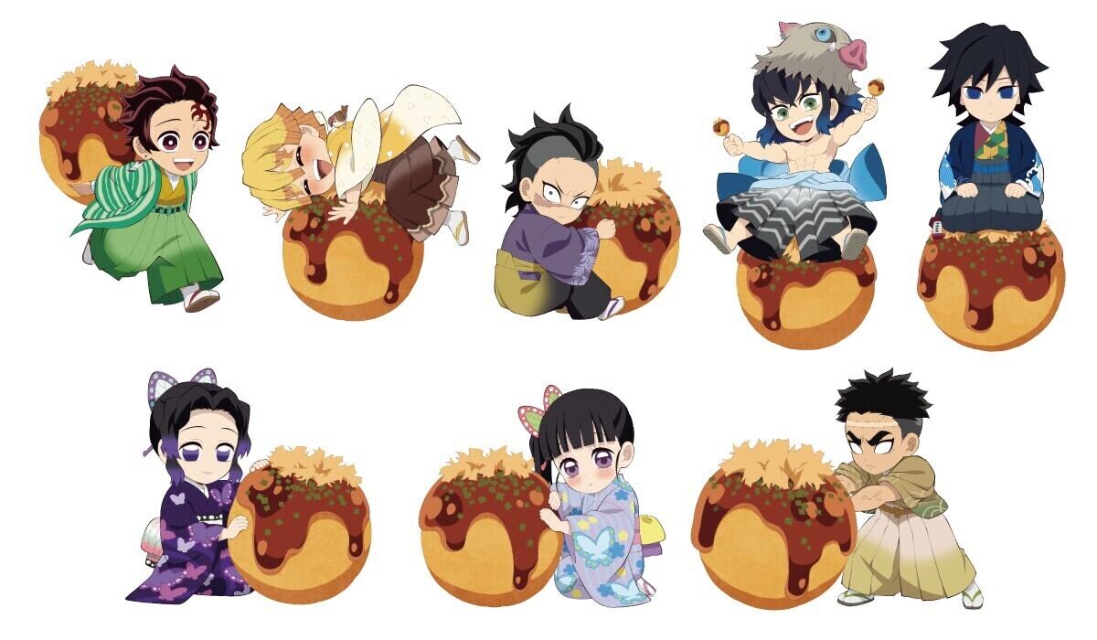 築地銀だこ×『劇場版「鬼滅の刃」 無限城編 第一章』、描き下ろし