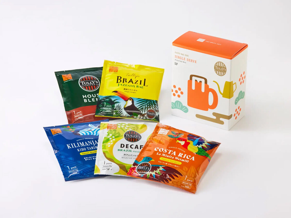 タリーズコーヒーの福袋「2026 HAPPY BAG」WEBで予約受付開始 - 5500円
