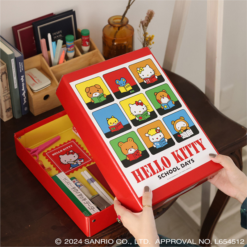 ハローキティ」のレトロかわいい「おどうぐ箱」など文房具が郵便局から発売