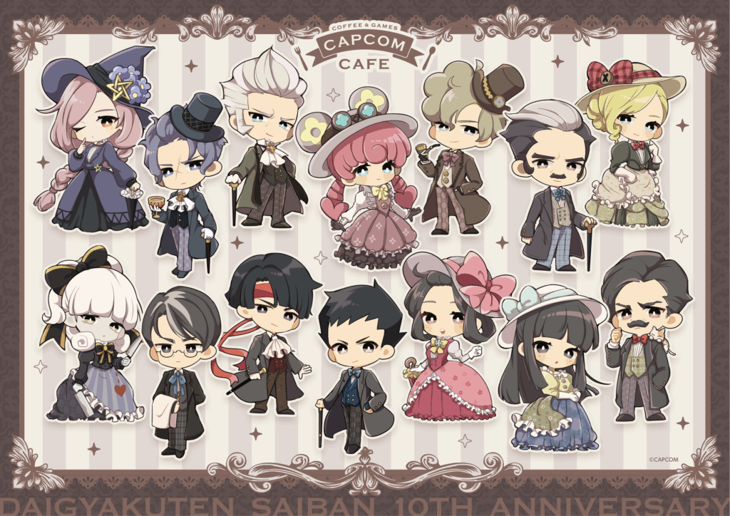 大逆転裁判』10周年記念のコラボをカプコンカフェ池袋店&梅田店にて開催