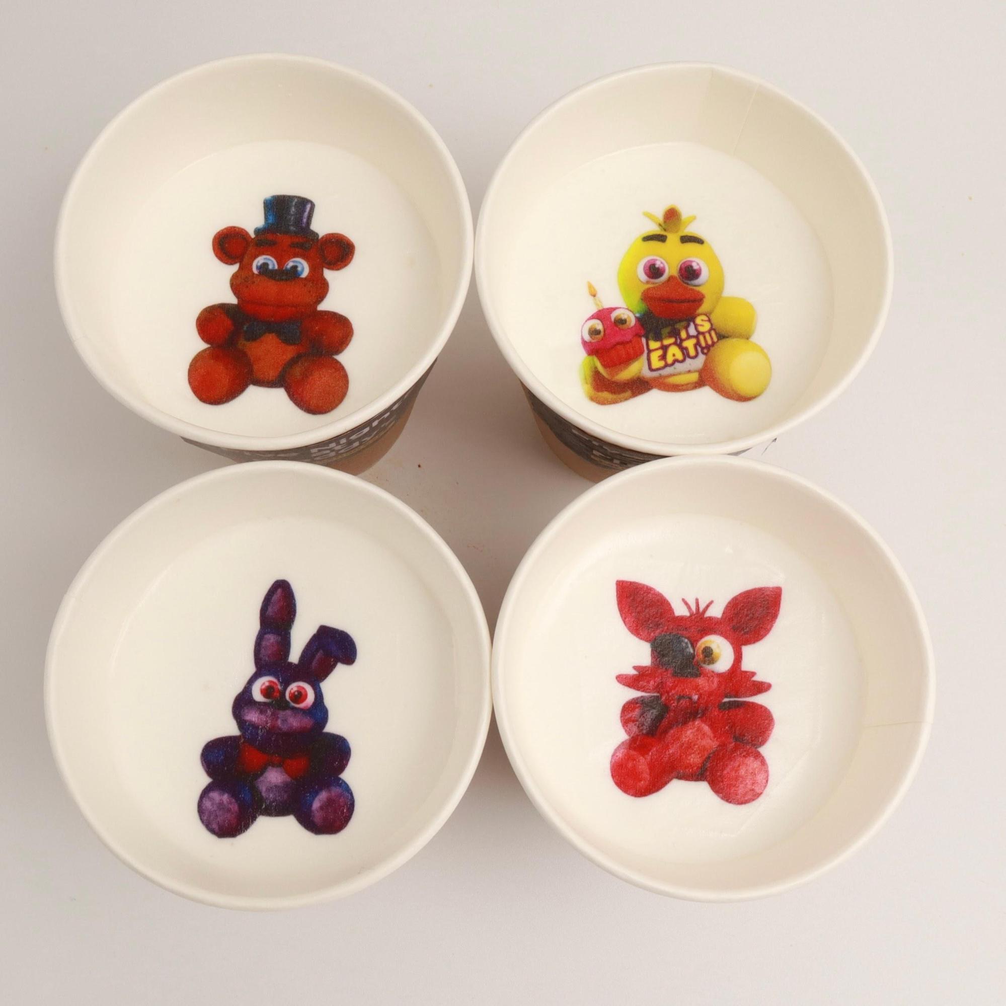 FNAF コラボカフェ ピザ 空箱 ＋ 限定コップ ＆ ストロー FNAF コラボ