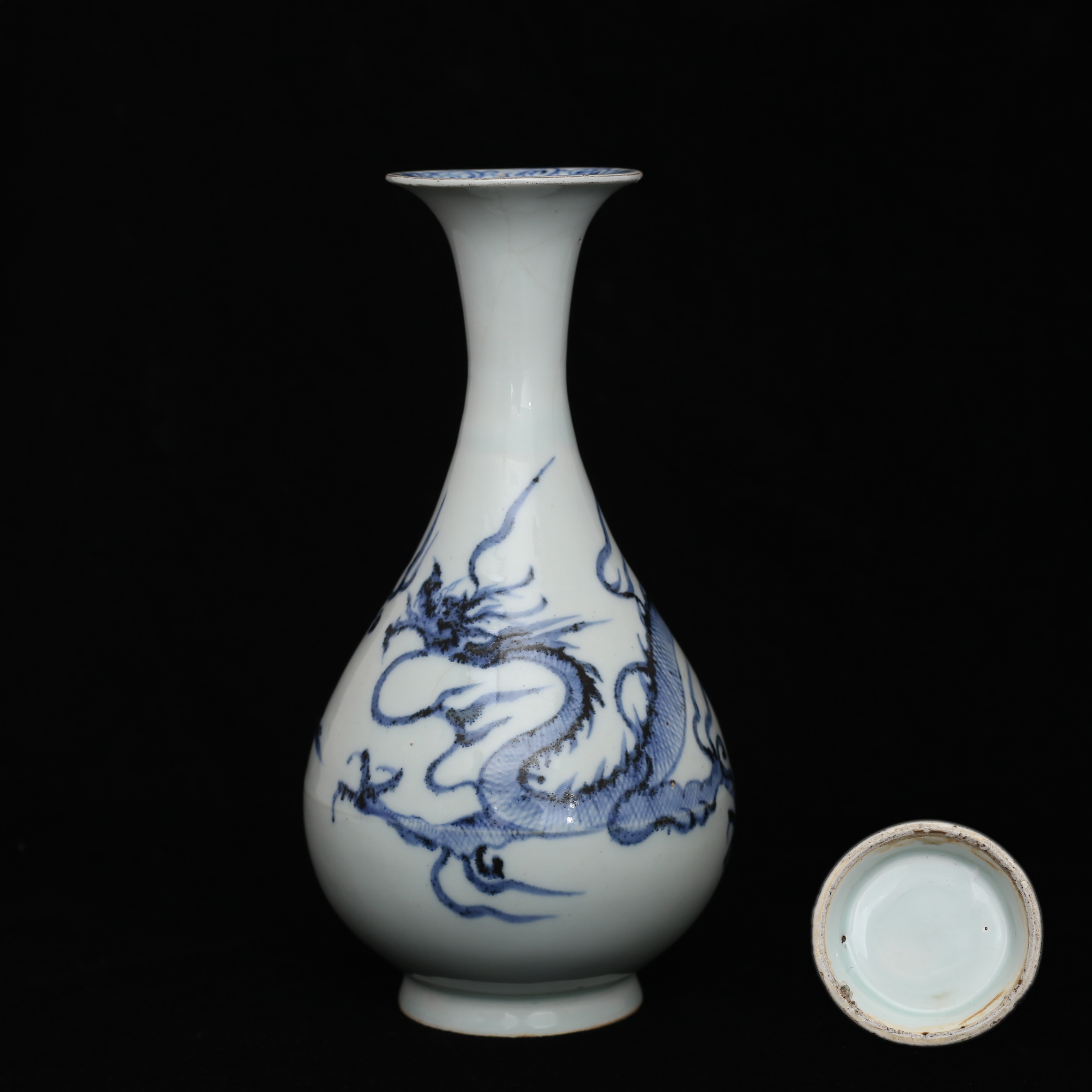 411]元代青花龙纹玉壶春瓶收藏资讯|艺术家|书画家|书画名人|书法家