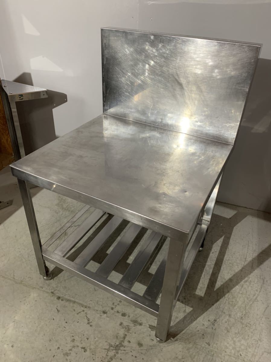 中古】M▽業務用 厨房 作業台 棚 ステンレス コンロ台 (Fe1828)