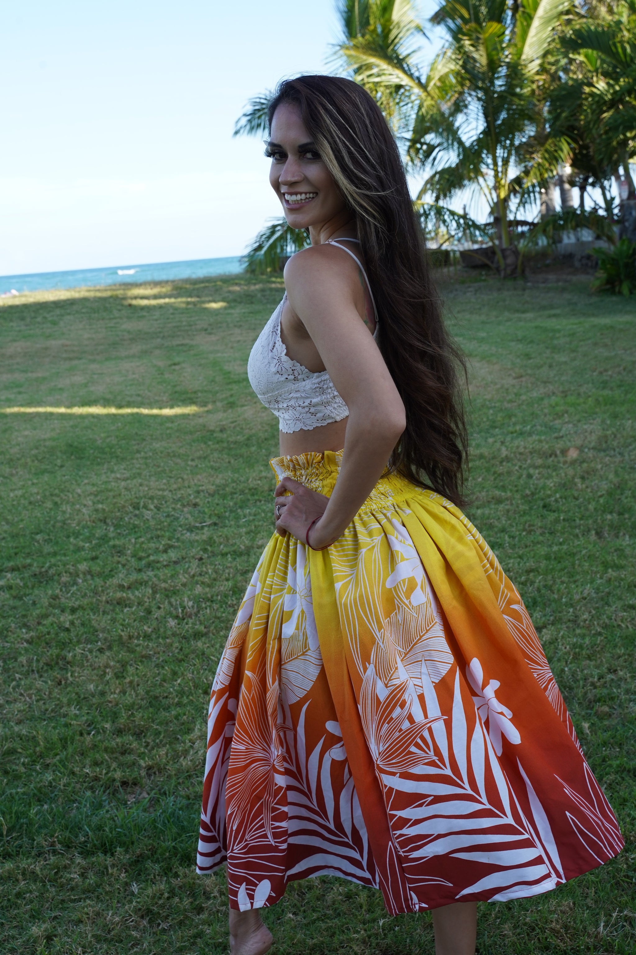 Tiare Gradient Hula Pa'u Skirt, Made in Hawaii – Ninth Isle