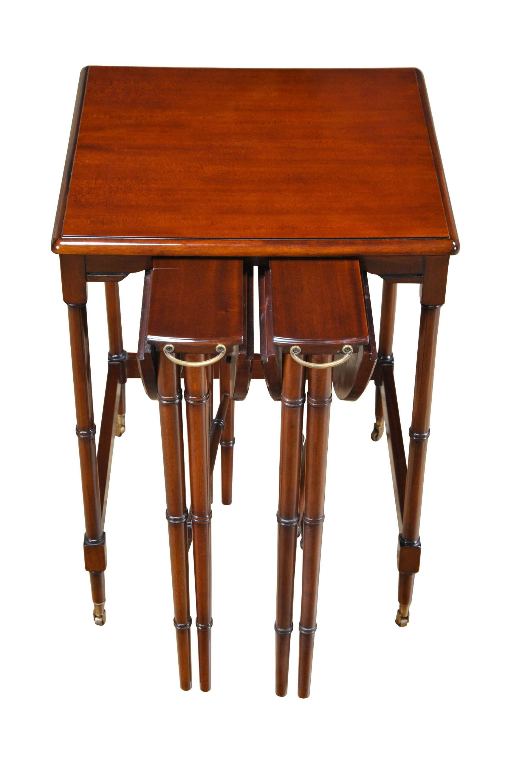 Tall Nesting Tables, Tall Nesting Mahogany Tables, Niagara Furniture,