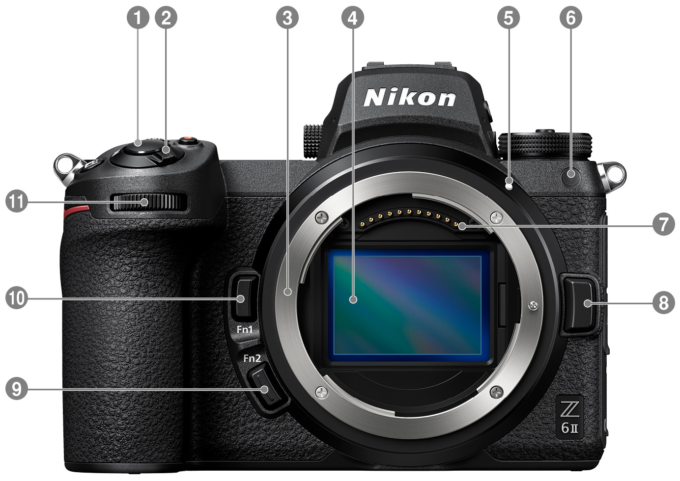 Z6II - システム(各部名称) | ミラーレスカメラ | ニコン
