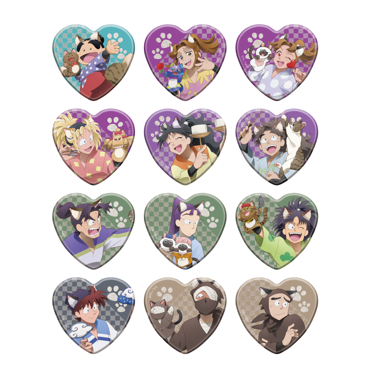 忍たま 忍たま乱太郎 ナンジャタウン ナンジャ ハート缶バッジ 利吉24