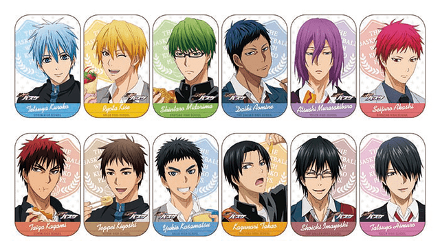 黒子のバスケ 黒バス 黄瀬涼太 まるかくカンバッジ 缶バッジ ジャン