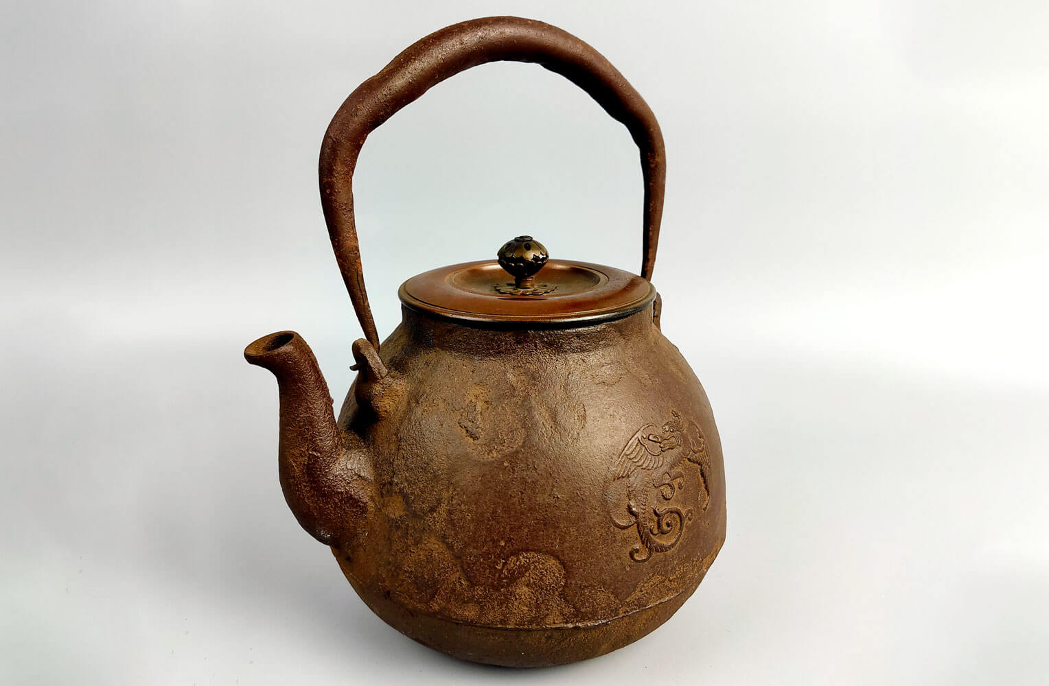 専用 金龍堂角印(側部・底面龍文堂蓋鉄瓶2451gトコサオ東な8-0106☆2F