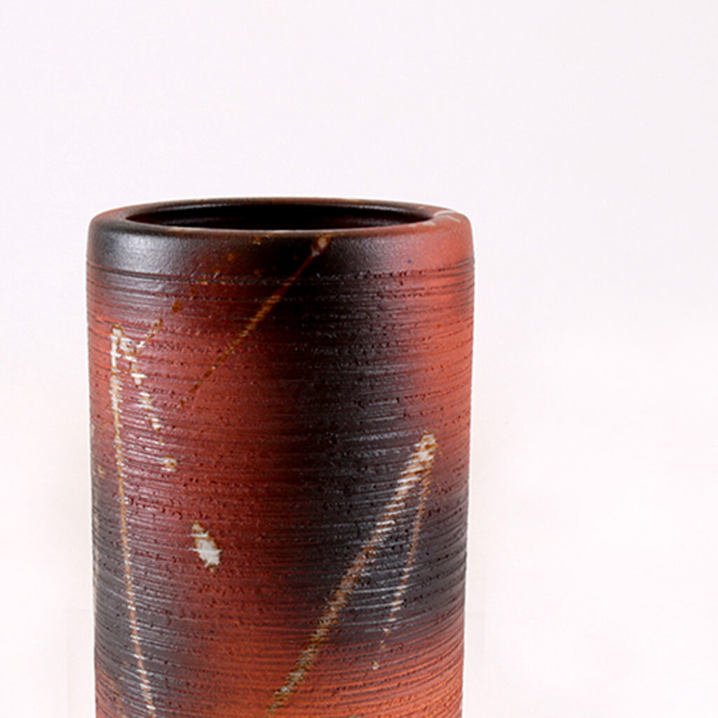 信楽焼の花瓶 10寸火色松皮筒 | 花器と道具 | 日本総合園芸