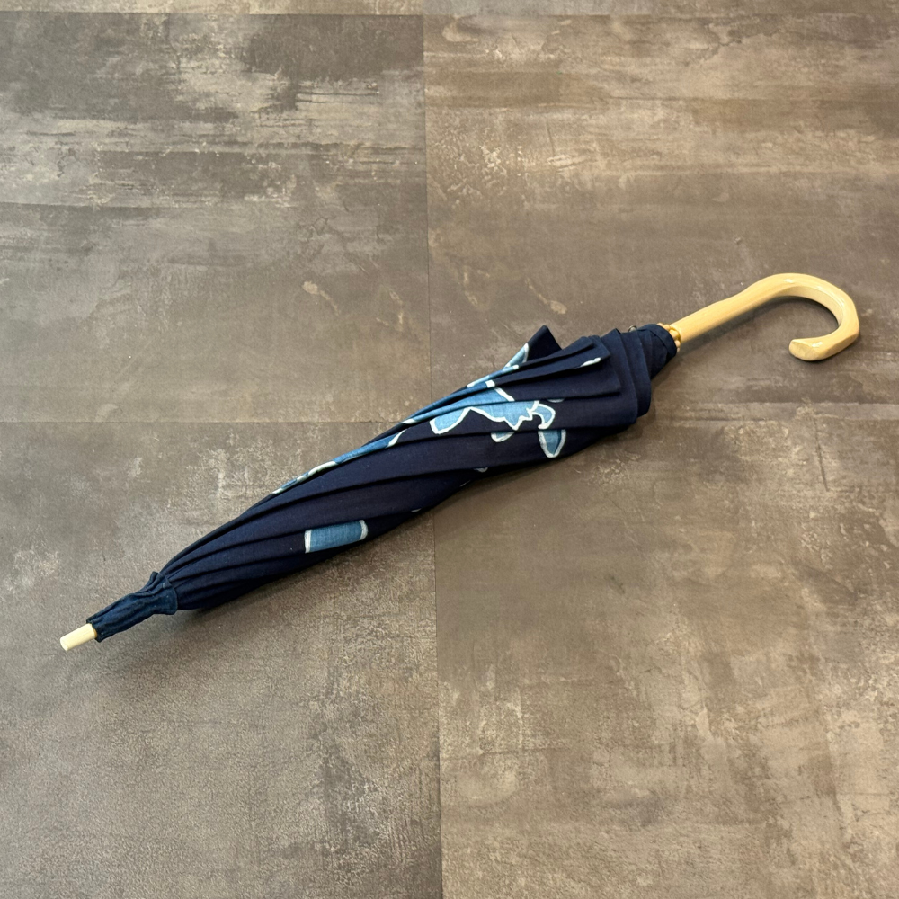 青藍工房 藍染日傘 臈纈染 | ギフトショップ Nihon Miyabi 通販サイト